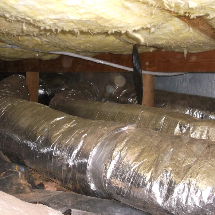duct repair in a residential house